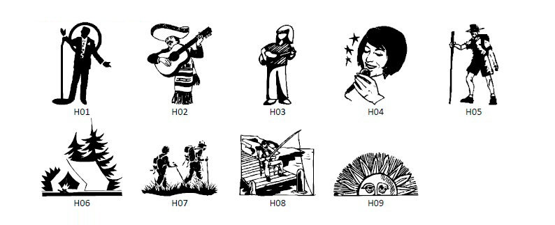 Engraved Bricks symbols clipart SPECIAL ACTIVITIES