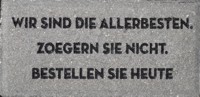 German fundraising brick