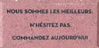 french engraved brick