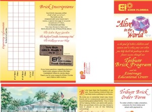 Brick and Tile Fundraiser Brochure