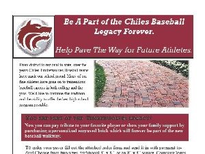 Brick and Tile Fundraiser Brochure