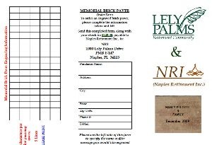 Tile & Brick Fundraiser Brochure