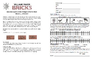 Brick and Tile Fundraiser Brochure